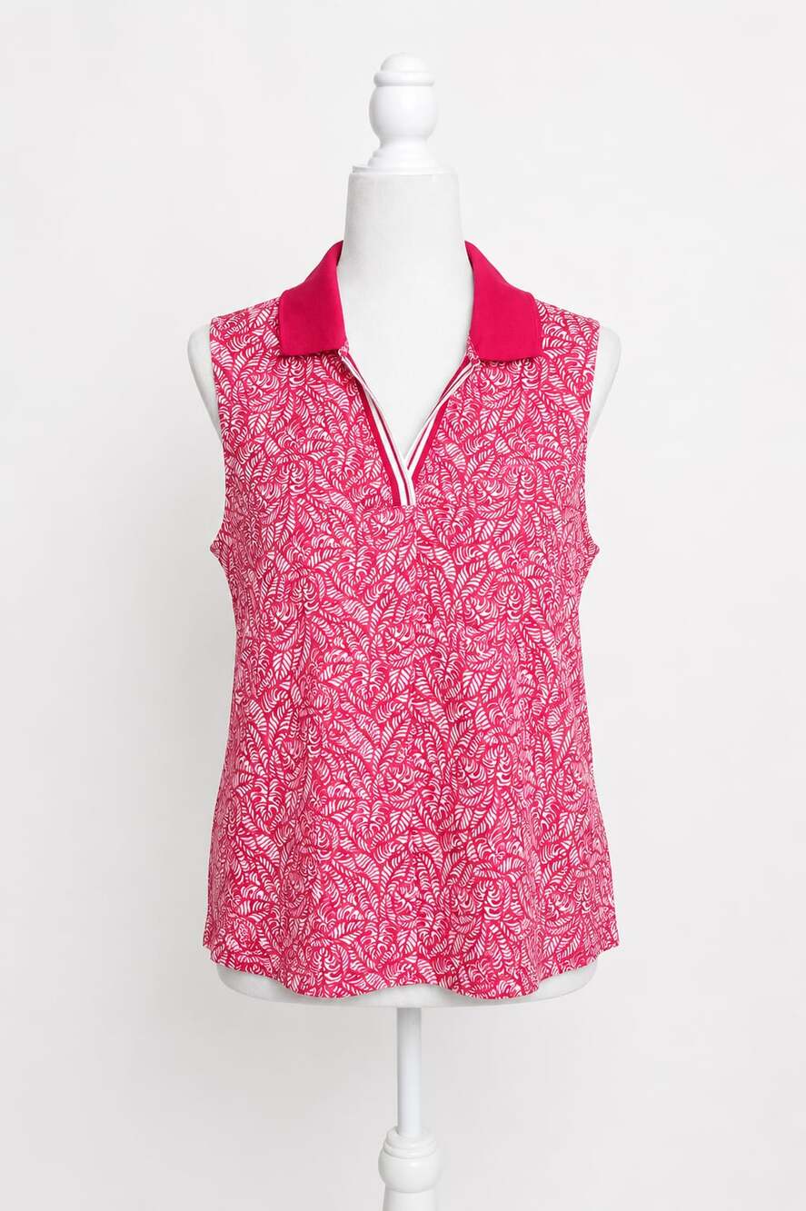 Tommy Bahama Racquet & Paddle Polo Top Women’s M NWT UPF 50